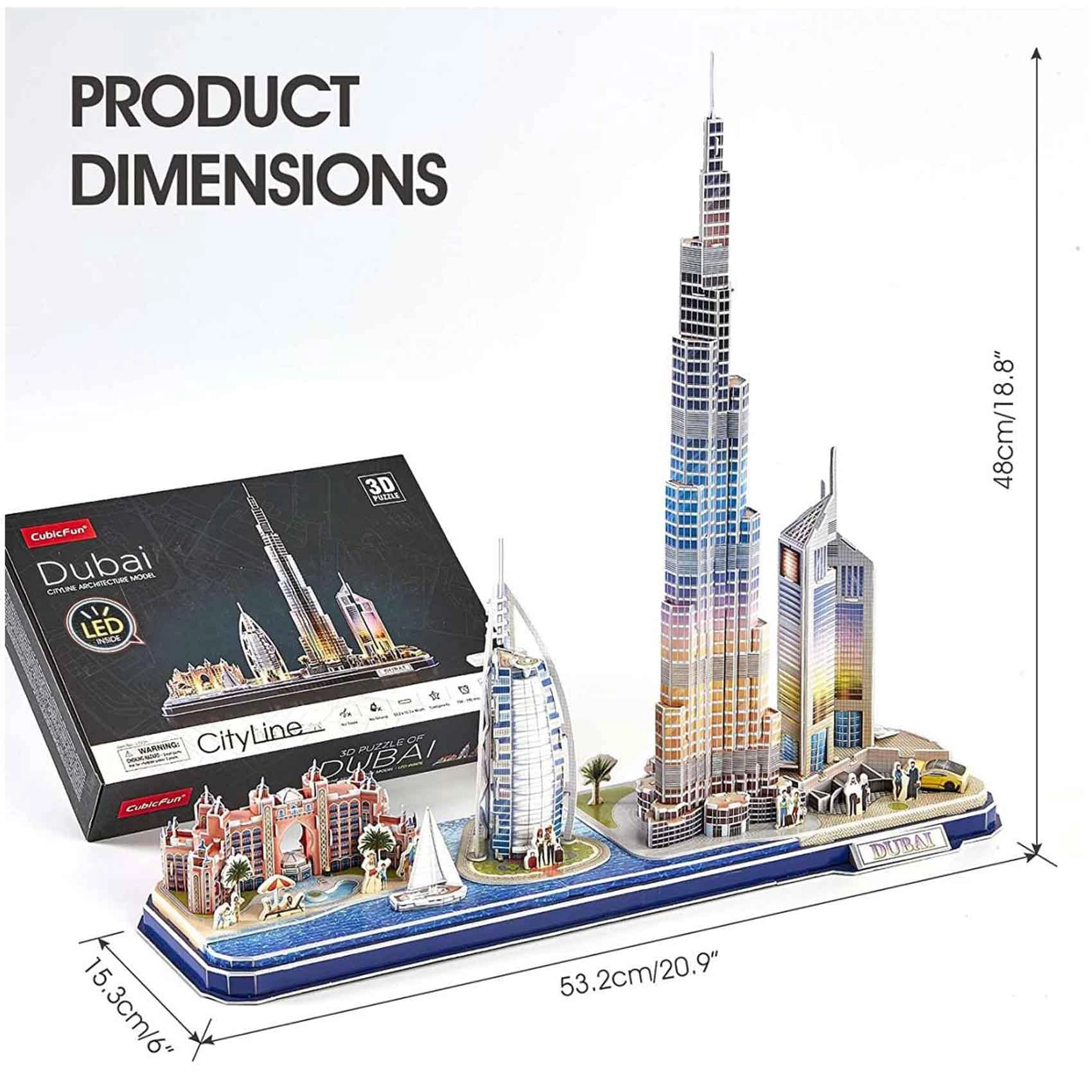 Dubai Cityline 3D Puzzle - 182 pcs