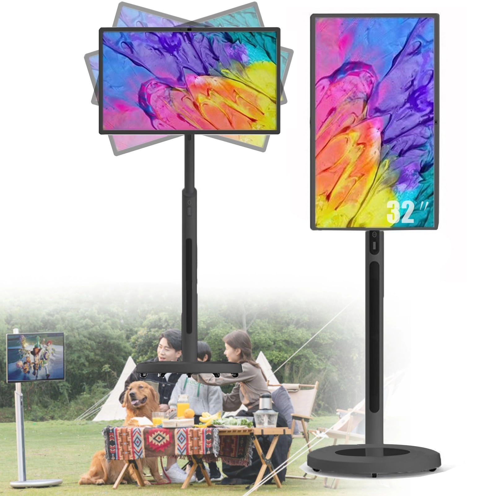 Portable Standing TV - 1080P 32 Inches