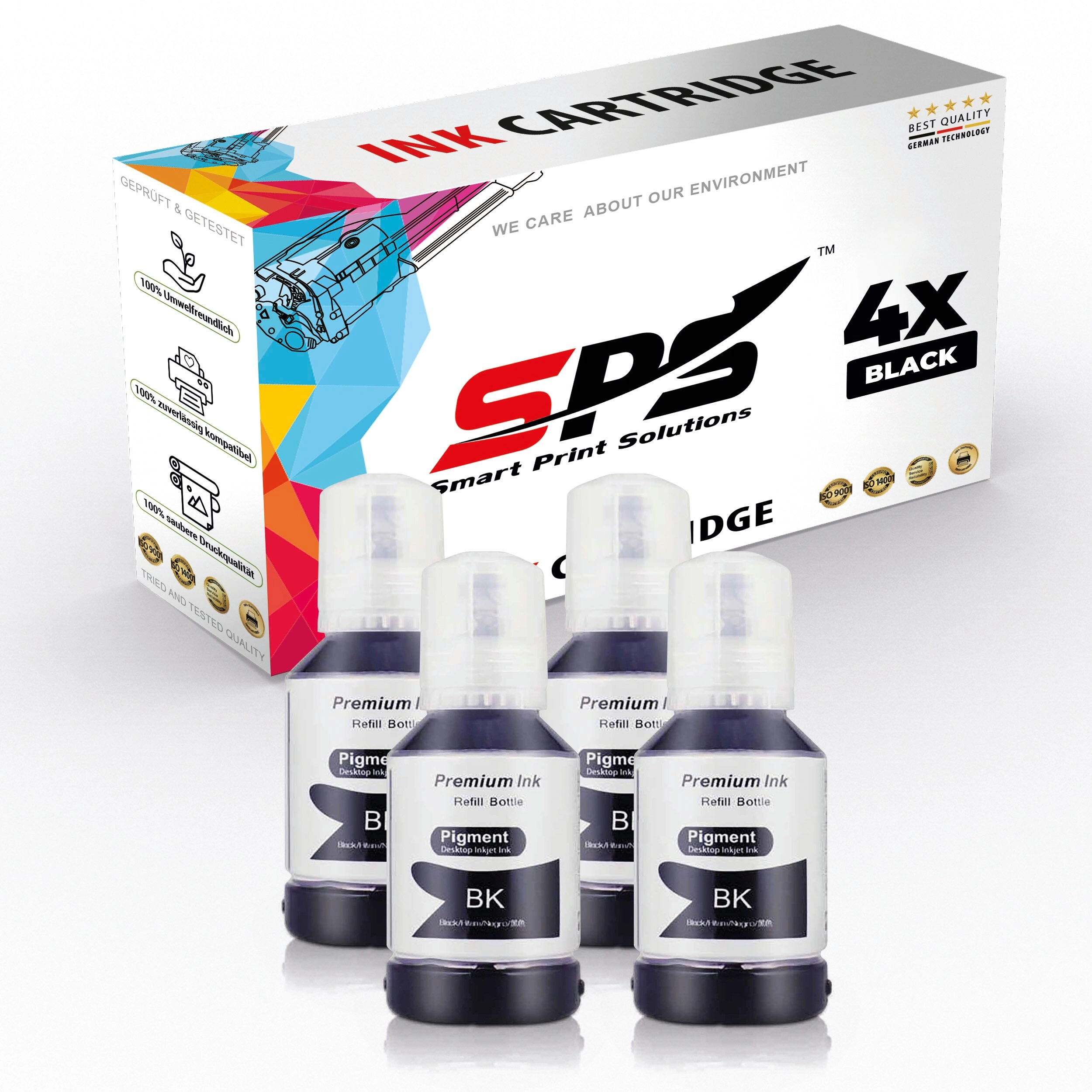 smart print solutions llc Epson T101 Standard Yield Black Compatible 4 Pack