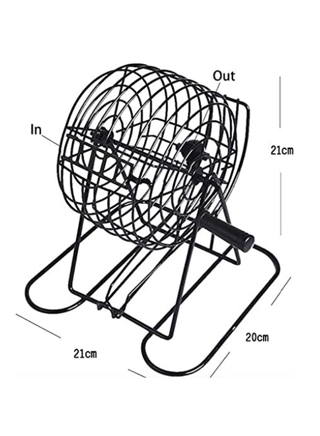 Bingo Lotto Game Set - 75 Balls 18 Bingo Cards 150 Rainbow Chips