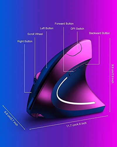 Vertical Ergonomic Mouse - USB