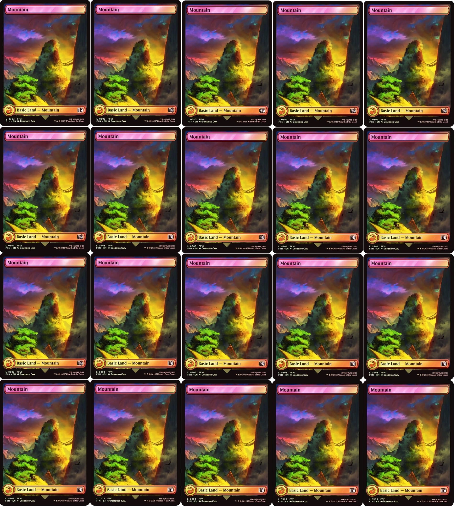 MTG Decks & More Mountain #303 - 20pcs