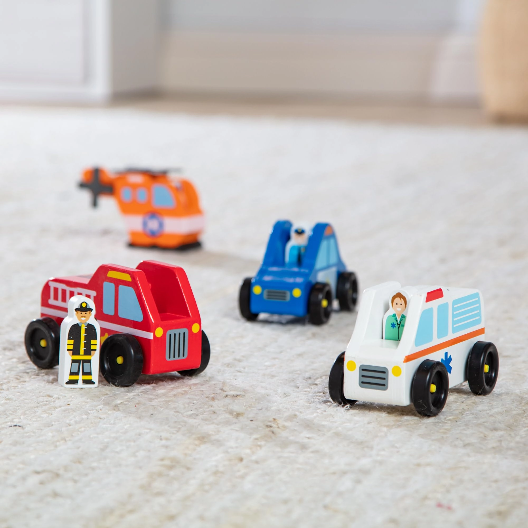 Emergency Vehicle Set - 8 pcs