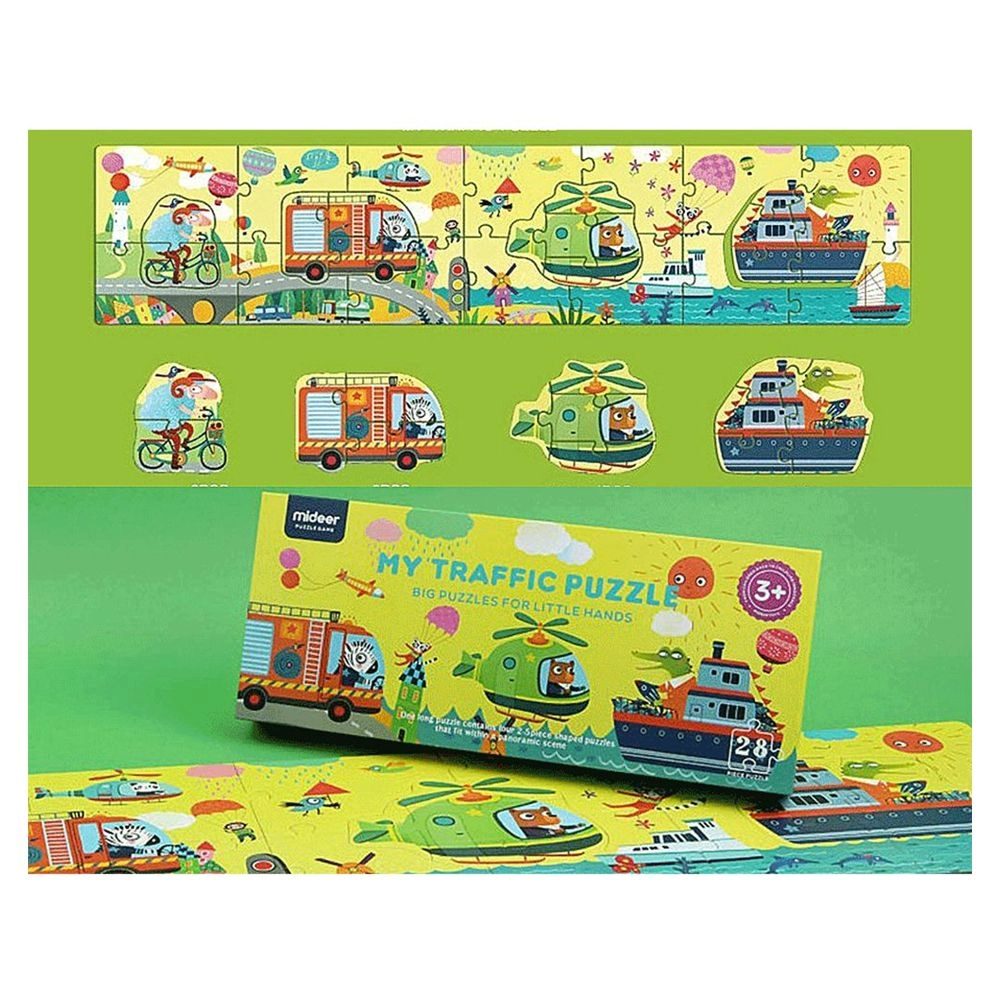 Traffic Puzzle - 3 + 28 pieces