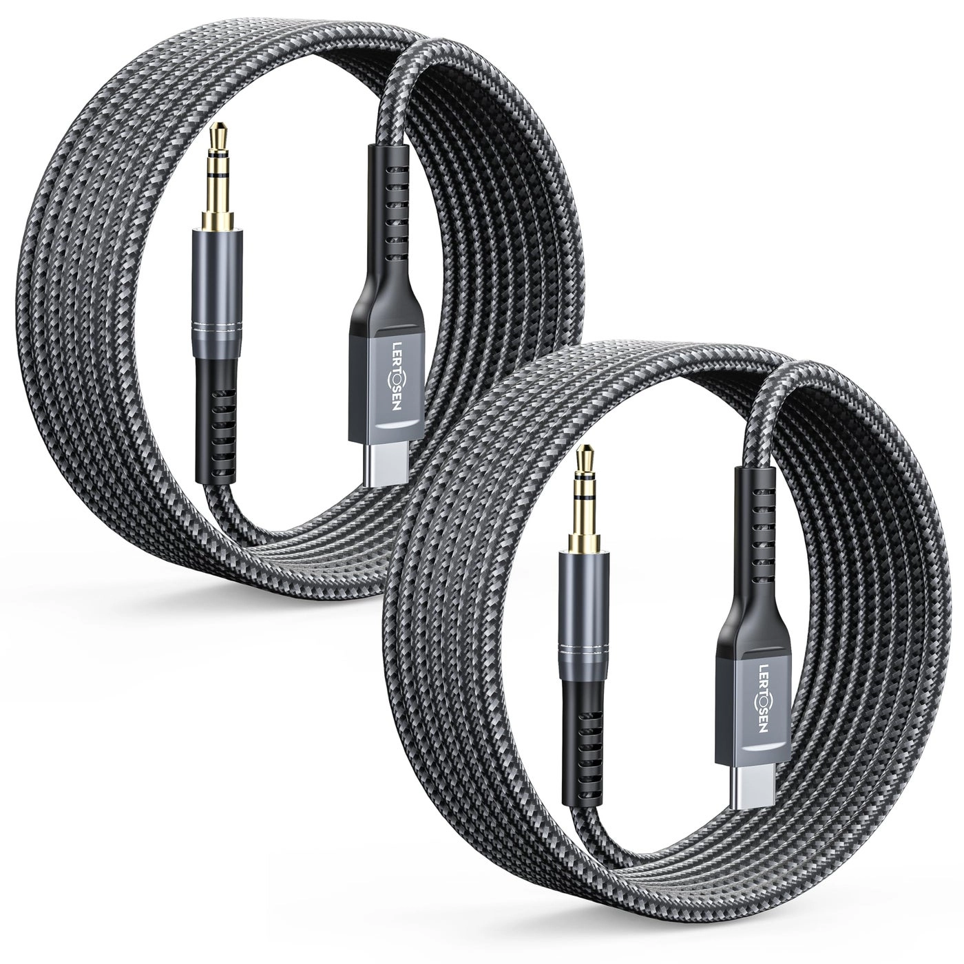 LERTOSEN Standard Cable 3.5mm to USB-C 1.2m (2-Pack)