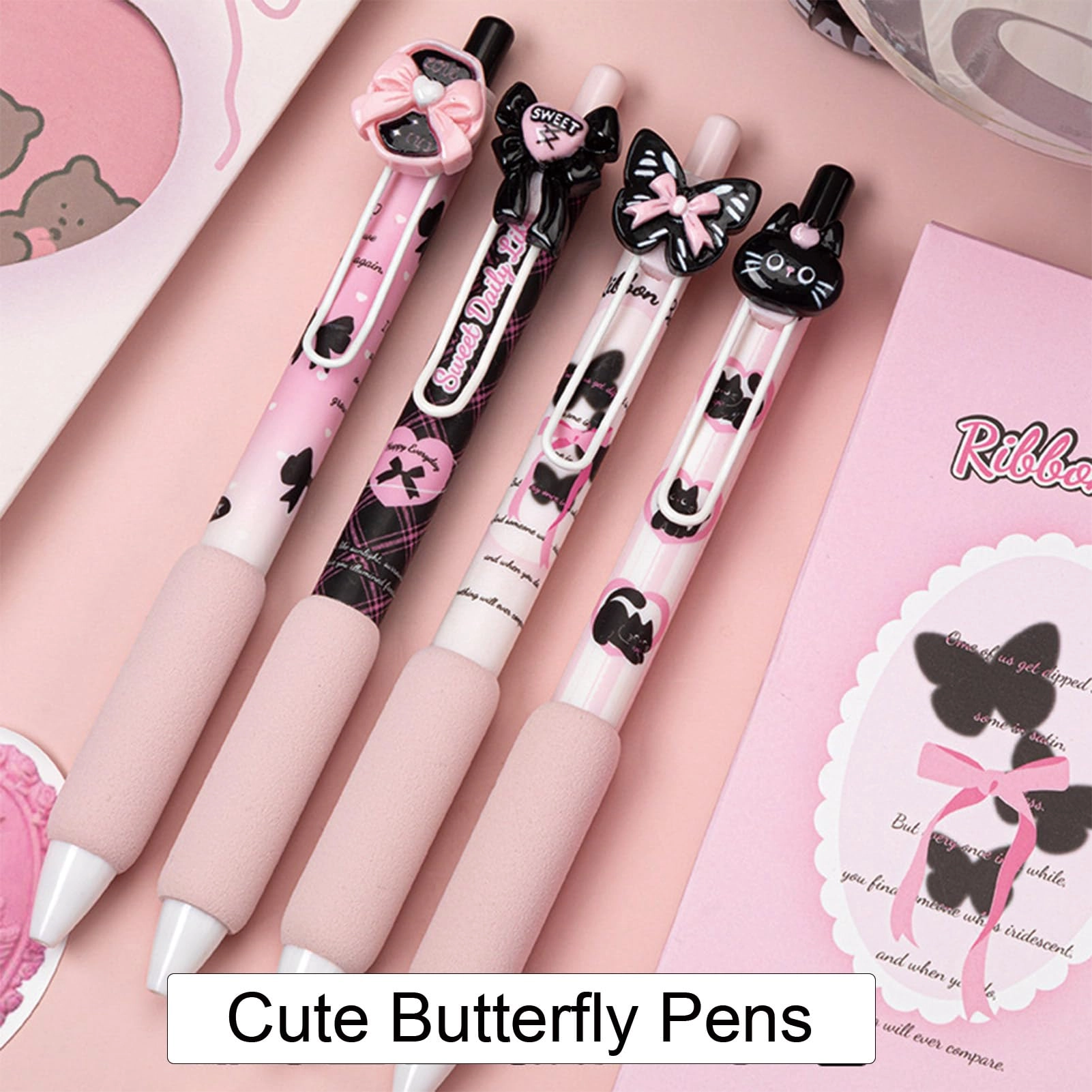Cute Gel Pen - 4Pcs 0.5mm