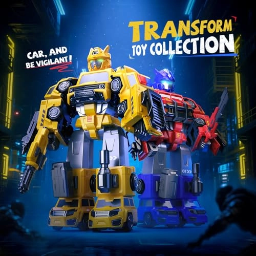 5 In 1 Magnetic Transform Fire Trucks - Red