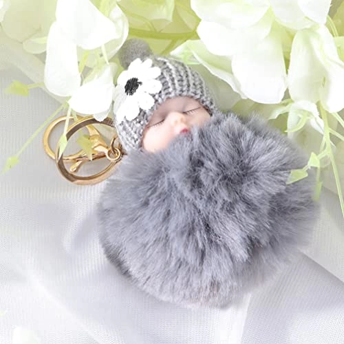 Doll Pompom Keychain