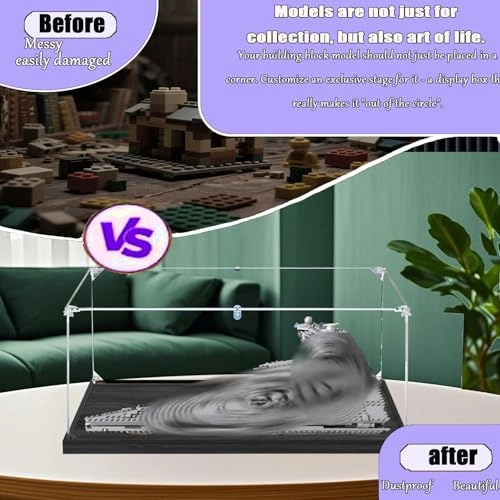 Acrylic Display Case for Lego 75394 - Dustproof Transparent Acrylic