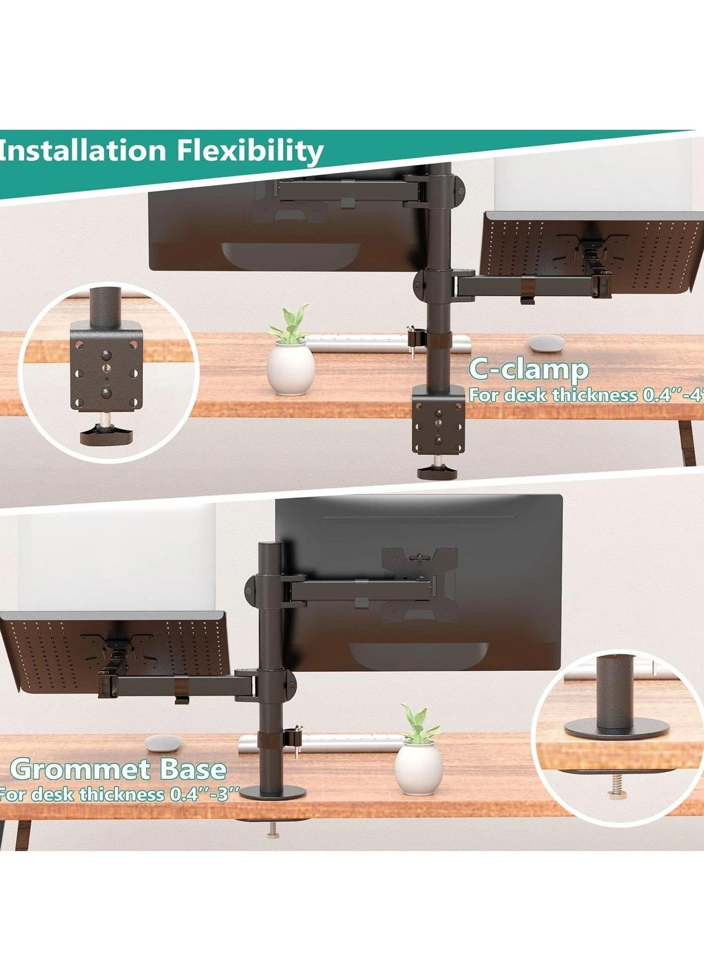 Laptop and Monitor Stand - 27 inches