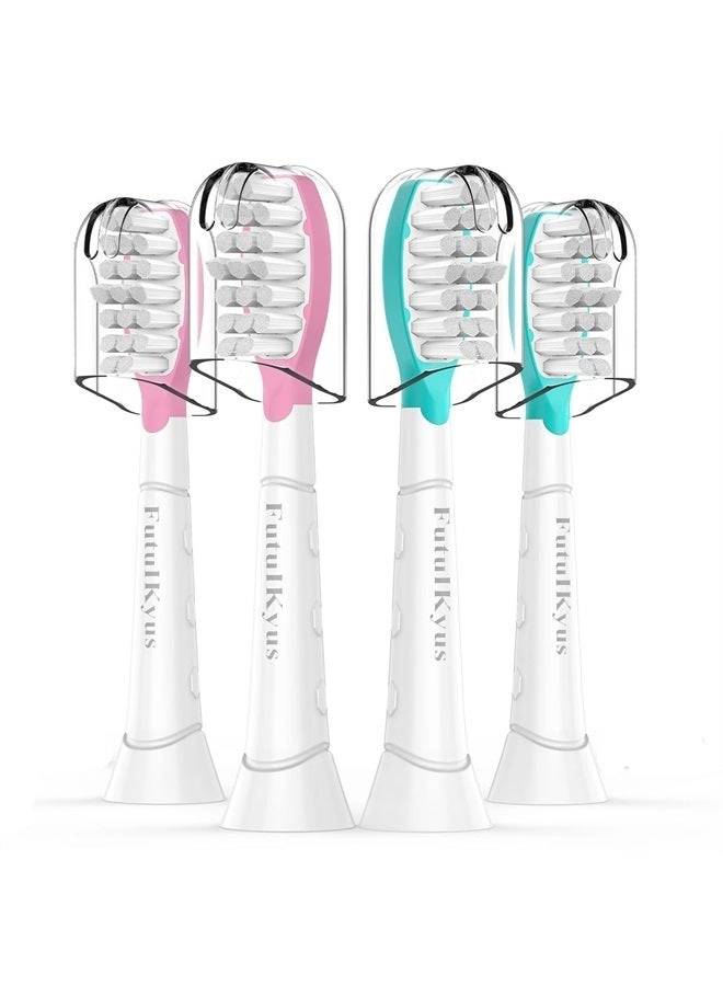 Kids Replacement Heads - 4 Count 7+ Pink & Blue