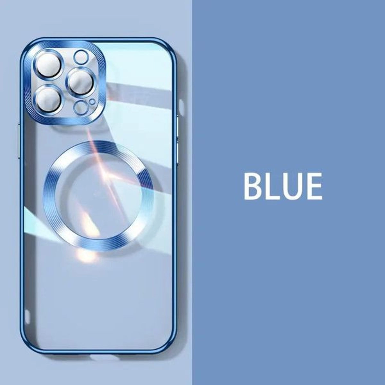 Gafa MagSafe Case With Screen Protector - Blue iPhone 14 Plus