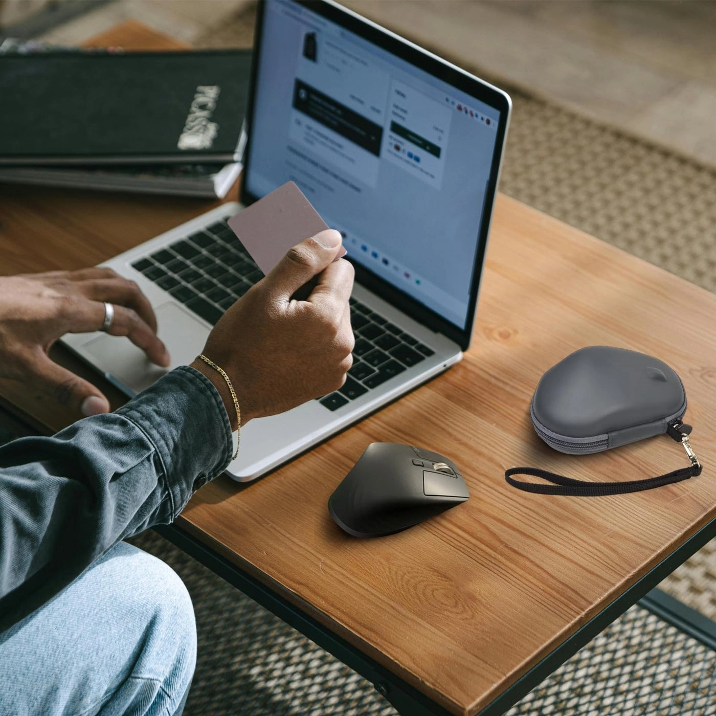 Portable Bluetooth Mouse Storage Box Bag