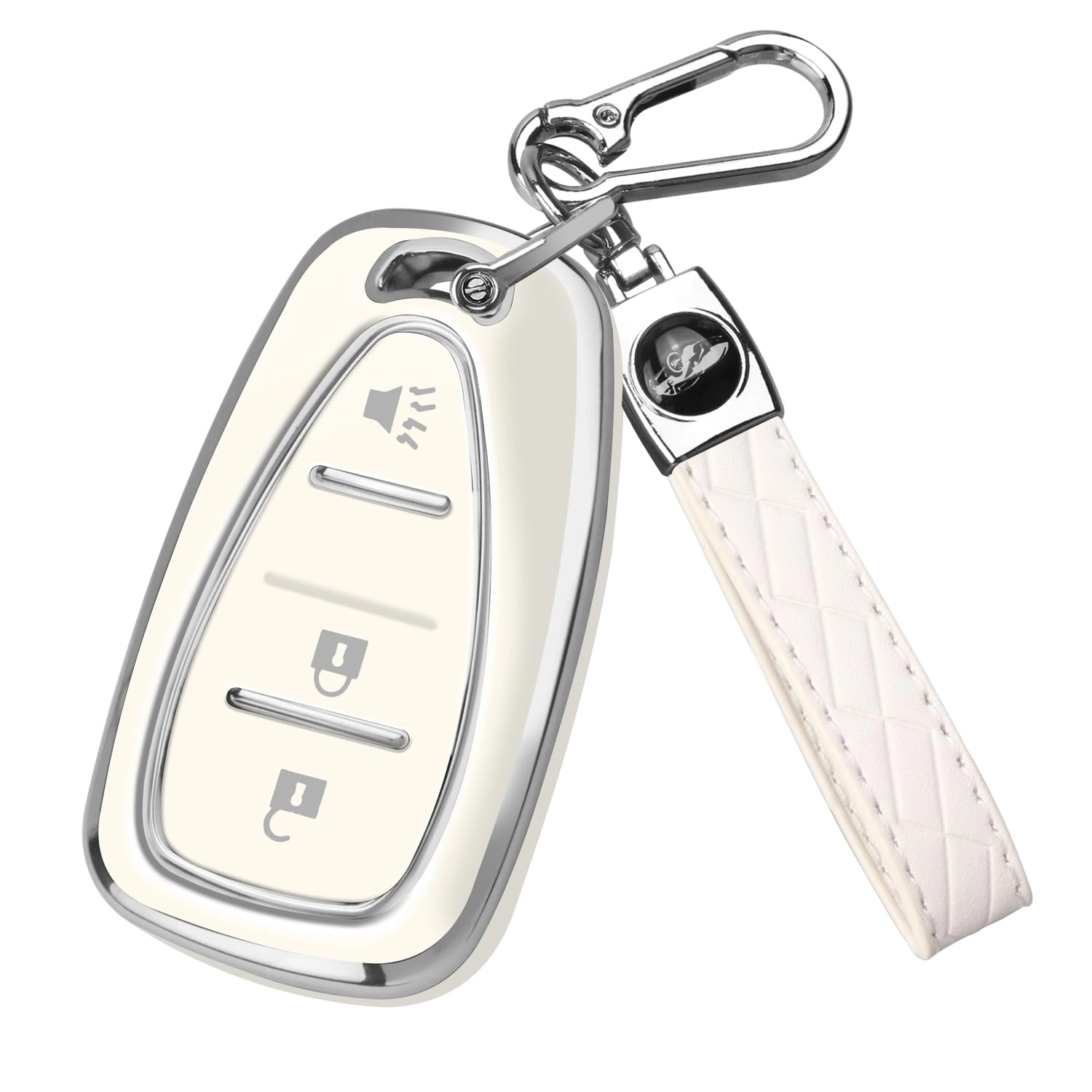 QBUC Chevy Key Fob Cover - Chevy Equinox Malibu Impala Cruze Sonic 2010-2019