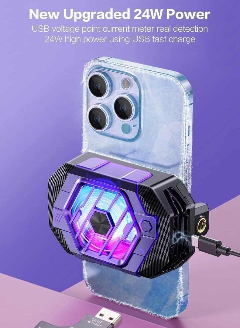 Cell Phone Cooler - LED Three-Speed for iPhone Android