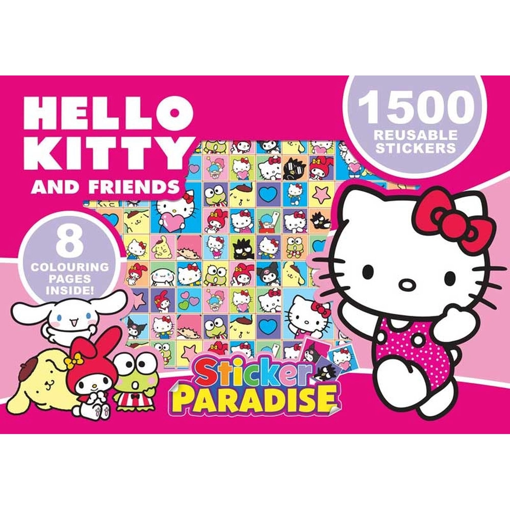 ALLIGATOR BOOKS LTD UK Hello Kitty Activity Sticker Book Reusable 1500 pcs