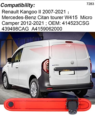 Brake Light Reversing Camera - Night Vision 1280 x 720 pixels