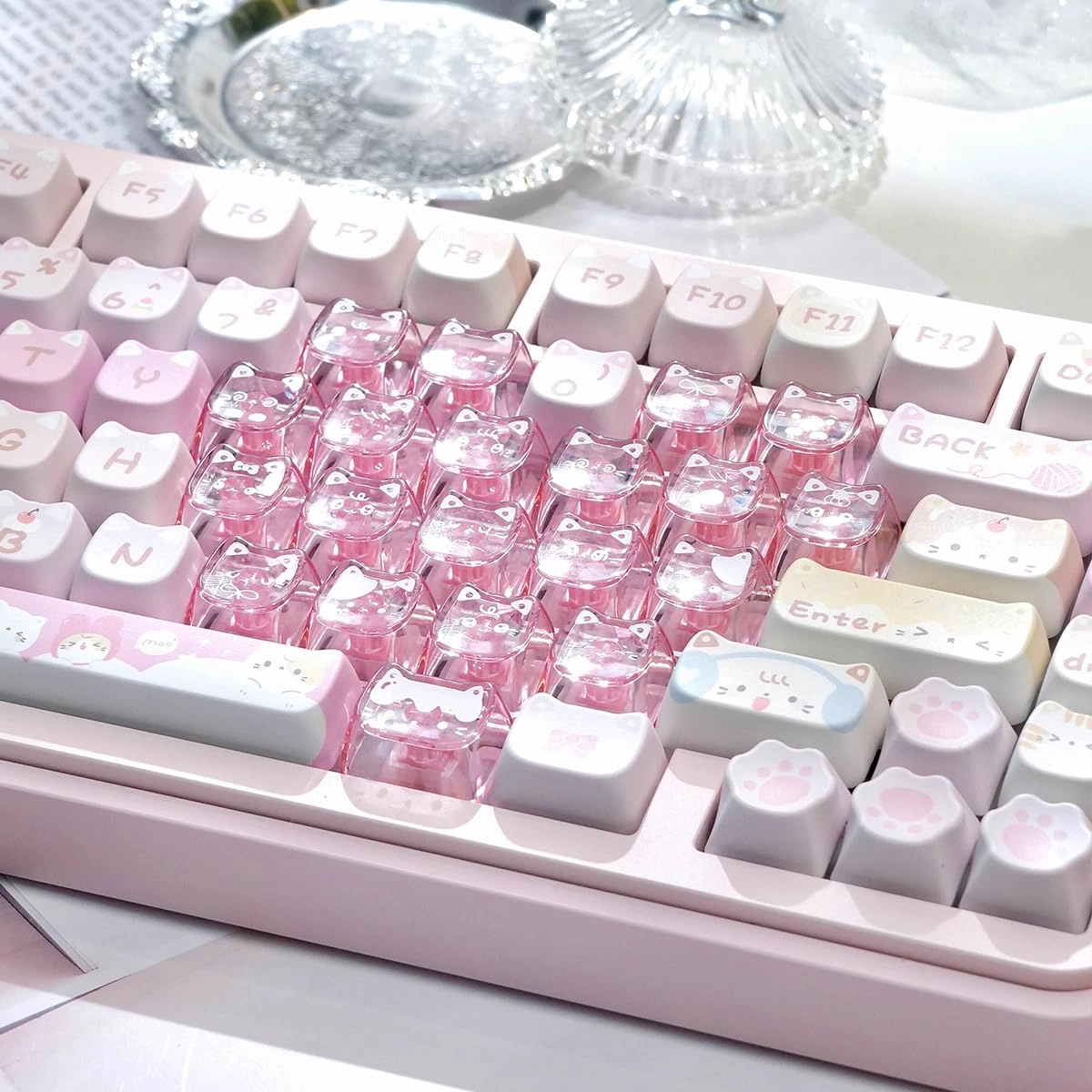 Crystal Jelly Transparent Keycaps