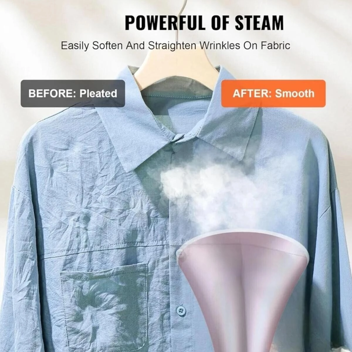 Professional Garment Steamer - 2 in 1 2000W 1.8L