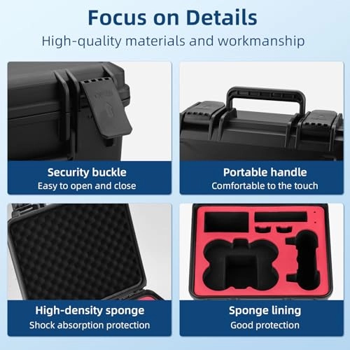 Neo Case - 11.61 * 10.83 * 5.91 inches (29.5 * 27.5 * 15 cm) Neo Drone hard case