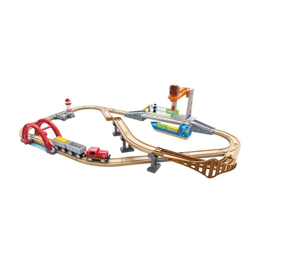 Hape Sea And Rail Cargo Transport - Multi Colour 3 +