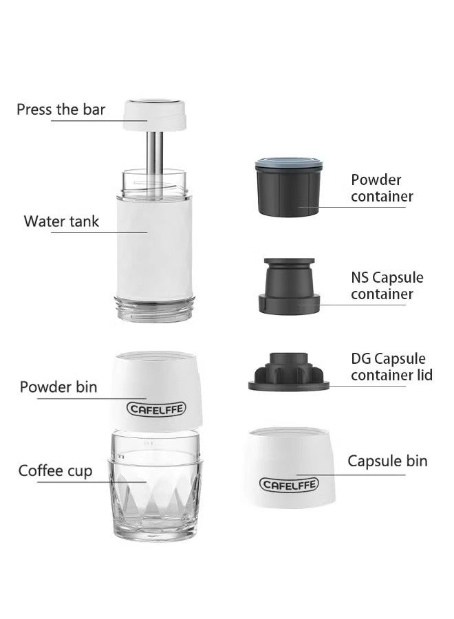 3-in-1 Portable Espresso Machine & Milk