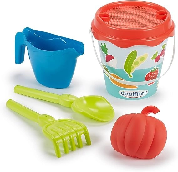 Glitter Beach Toy Bucket - 17 cm 2 Pcs Accessory Set