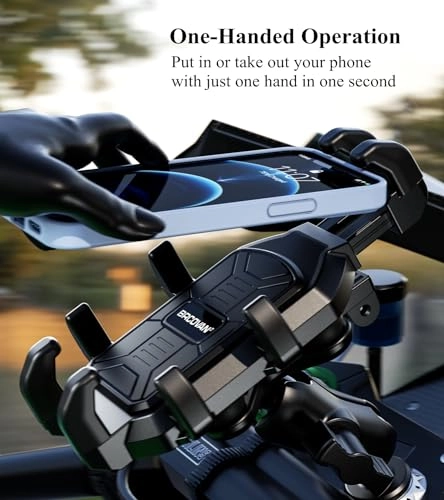 Motorcycle Fork Stem Phone Mount Holder - Vibration Dampener 5.4-6.9'' Smartphone