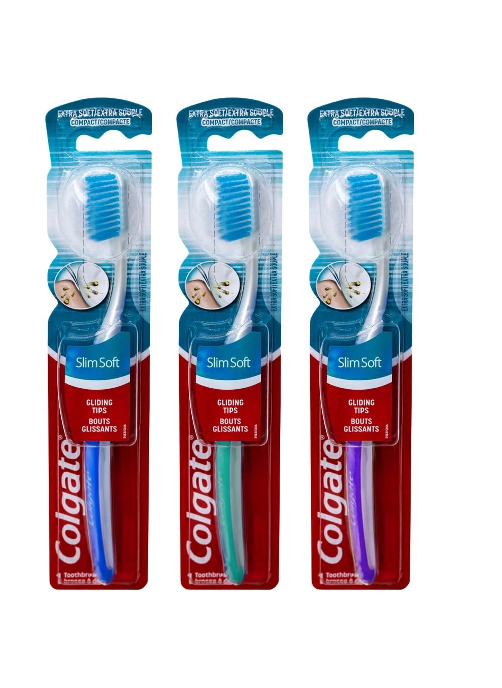 Birsppy Toothbrush Slimsoft - Ultra Soft 3-Piece Pack