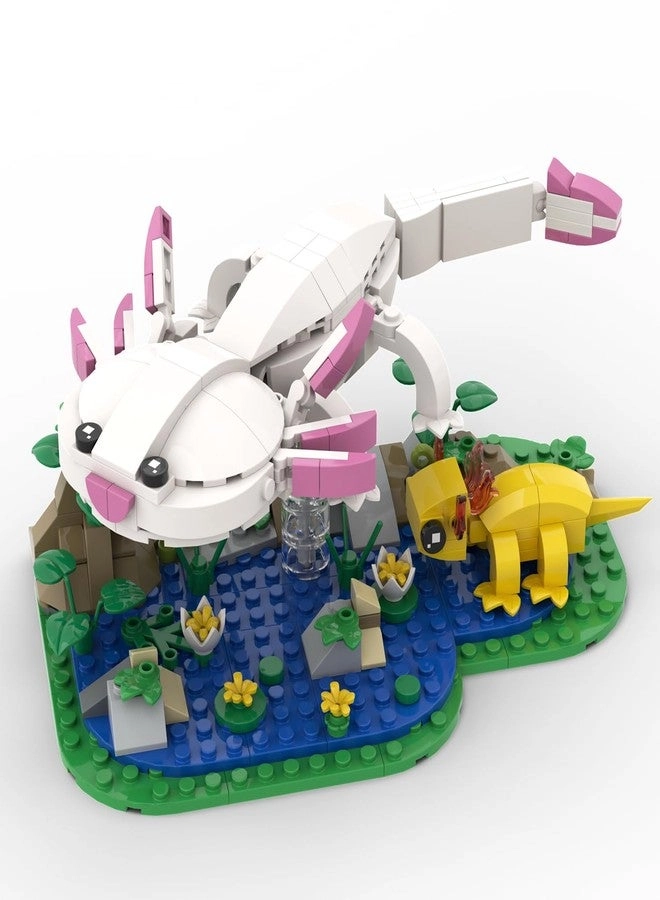 MIAMIACITA Axolotl - Toy Building Set Grass and River Scenery
