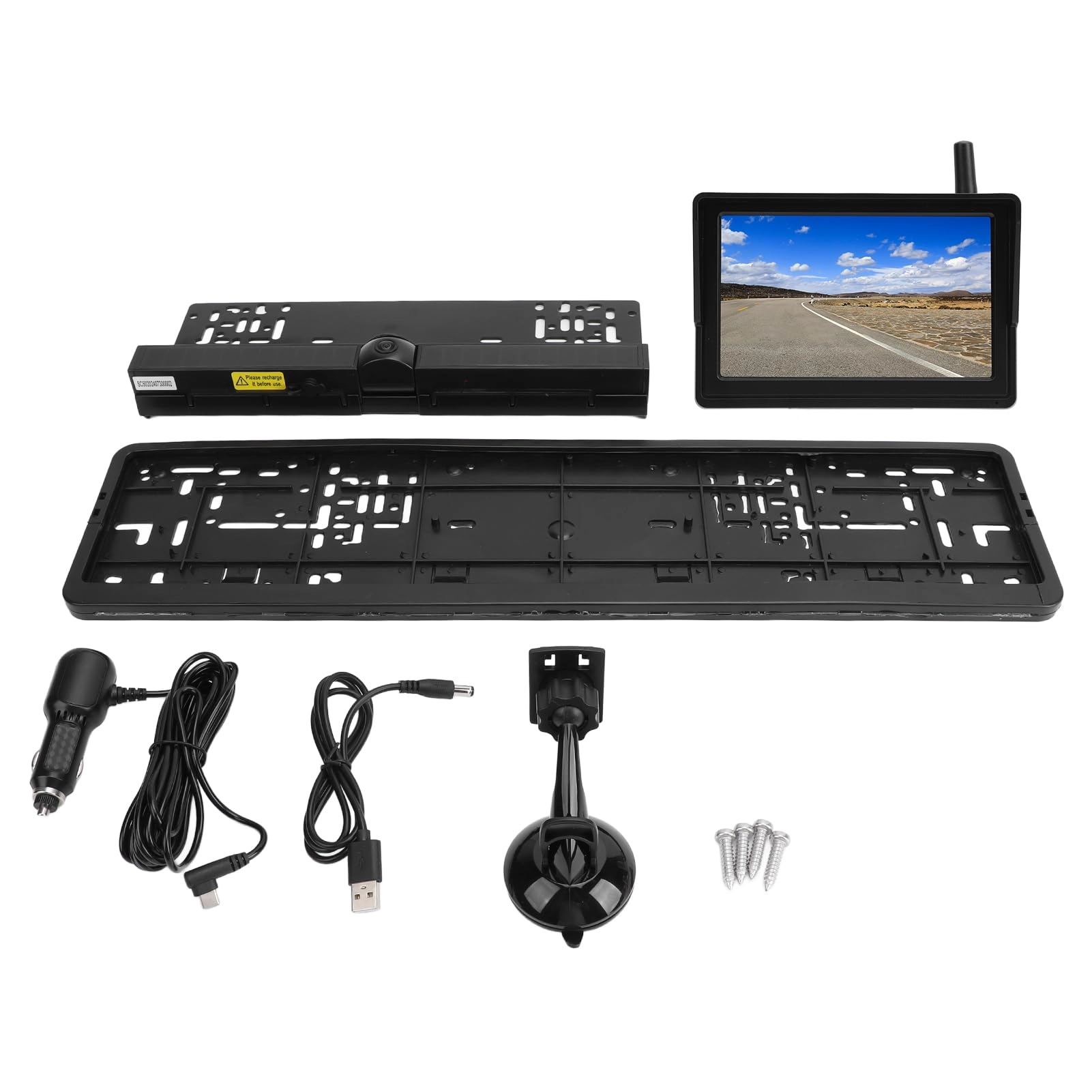 Gearwell Solar Backup Camera - Night vision Wireless 800x480 pixels