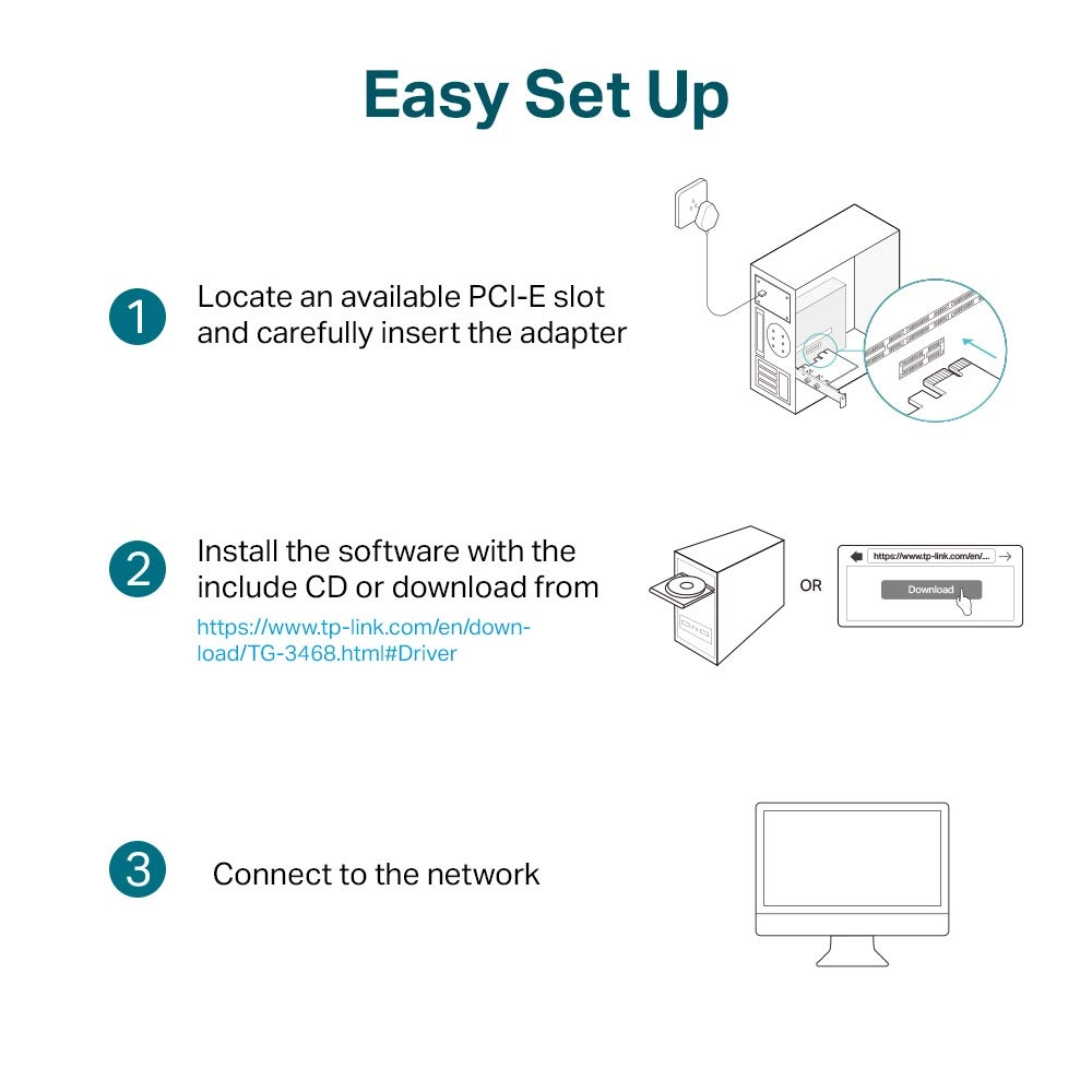 TG-3468 - Pcie Gigabit Ethernet