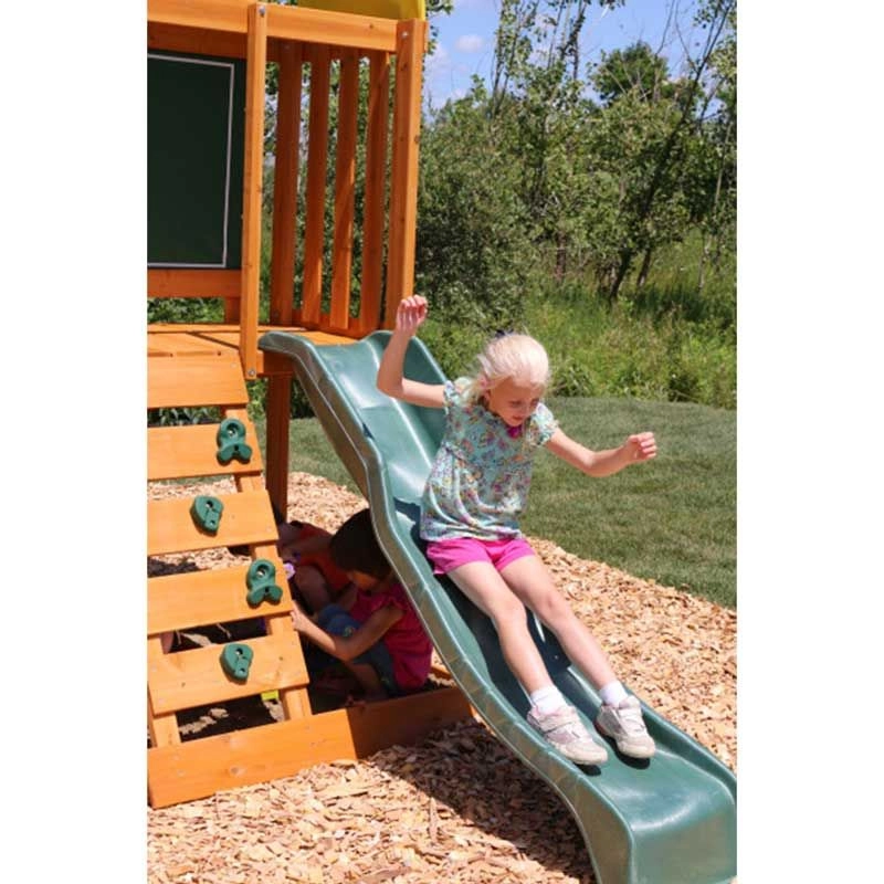 Ainsley - Outdoor wooden swing set holds up to six kids