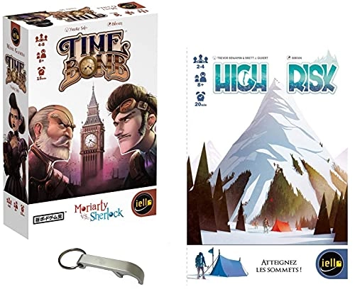 Time Bomb - 4-8 players + High Risk - 2-4 players + Bottle Opener Ages 8+