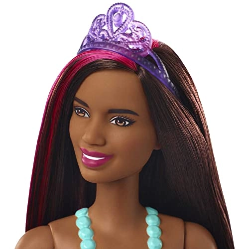 Barbie Dreamtopia - 12-inch Brunette with Pink Hairstreak Ages 3+