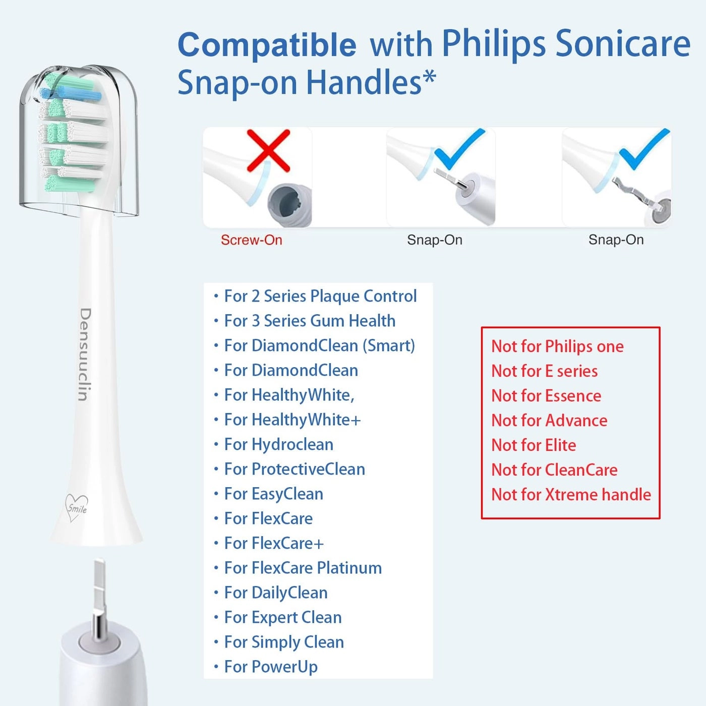 Replacement Toothbrush Heads - 6 Pack