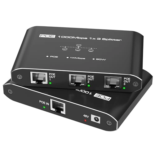 PoE 1 IN 3 OUT - 30W 3 Port Gigabit 802.3at/af