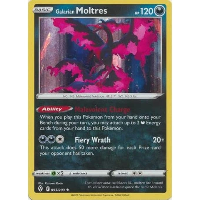 rayihni POKEMON GALARIAN MOLTRES 093/203