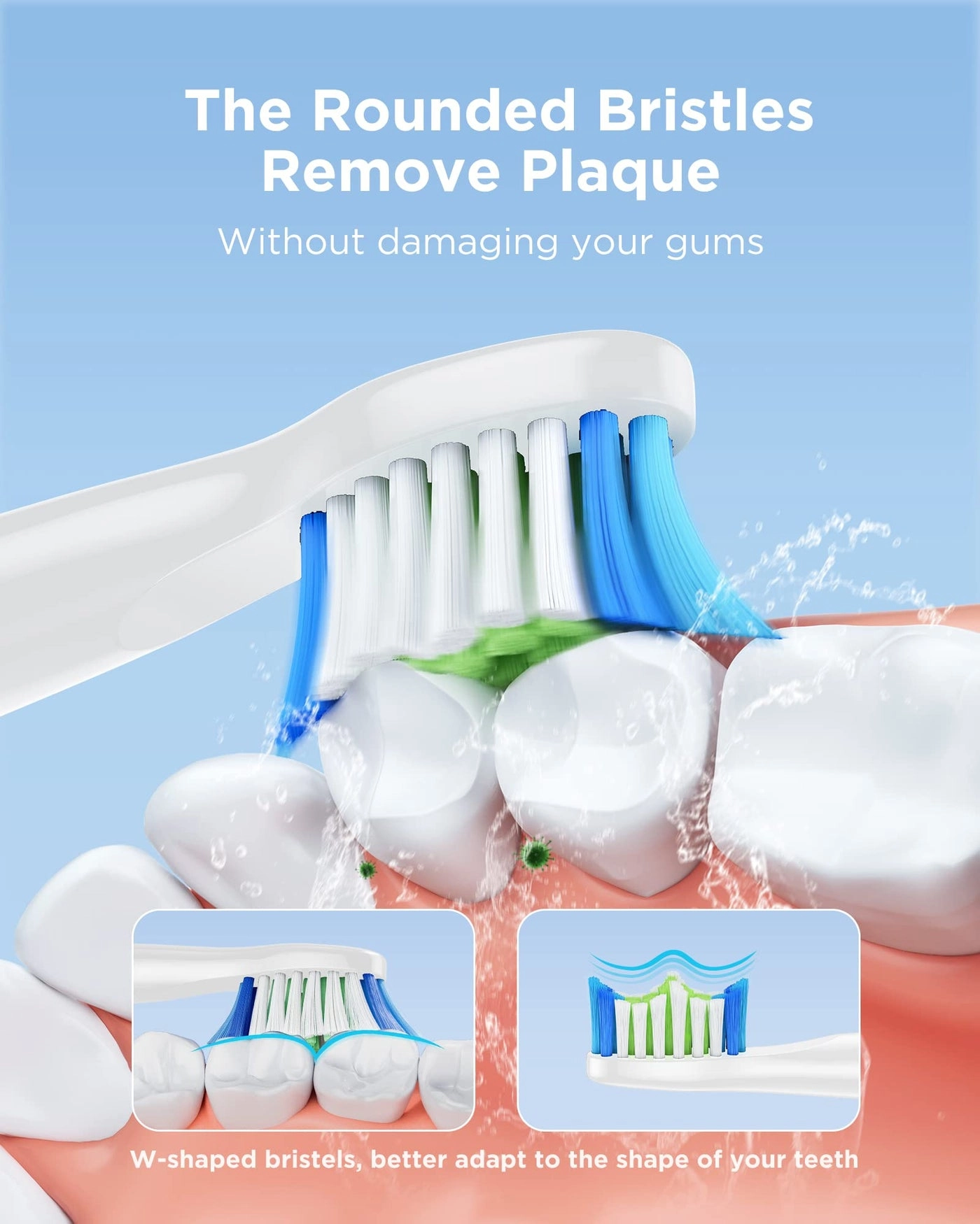 D2 - Electric Toothbrush Replacement Heads 4 Pack