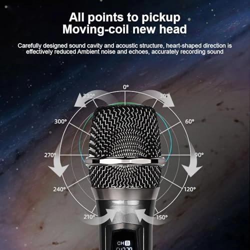 Weless Microphone System - 2 Microphones 2.4G