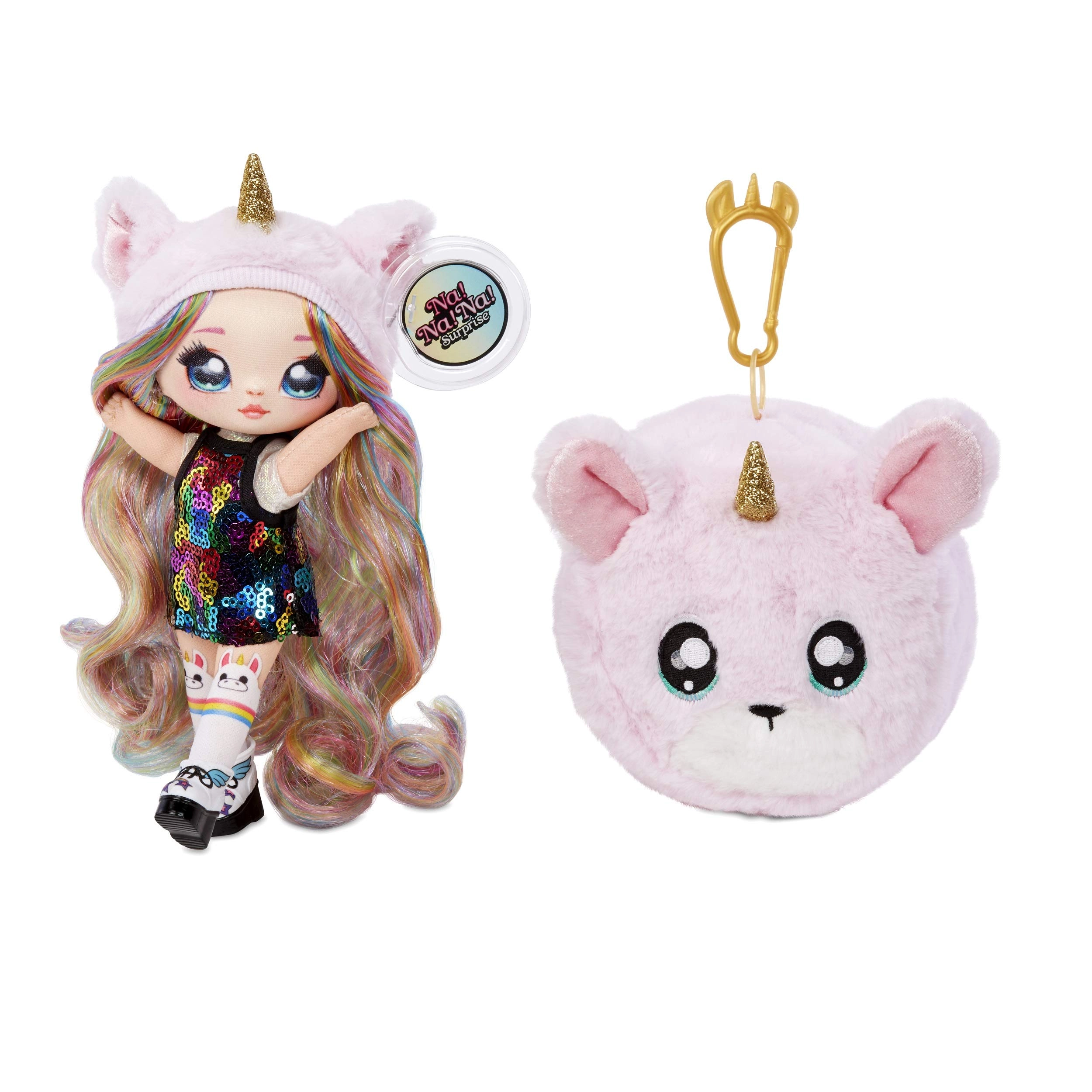 MGA Entertainment Na! Na! Na! Surprise - 2-in-1 Fashion Doll Plush Pom Confetti Balloon Ages 3+