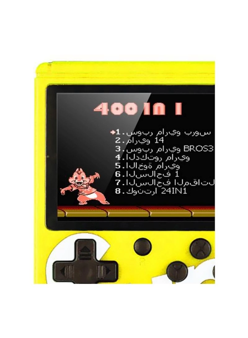 Handheld Game Console - 400 Built-in Games 3-Inch Color Screen Rechargeable Battery