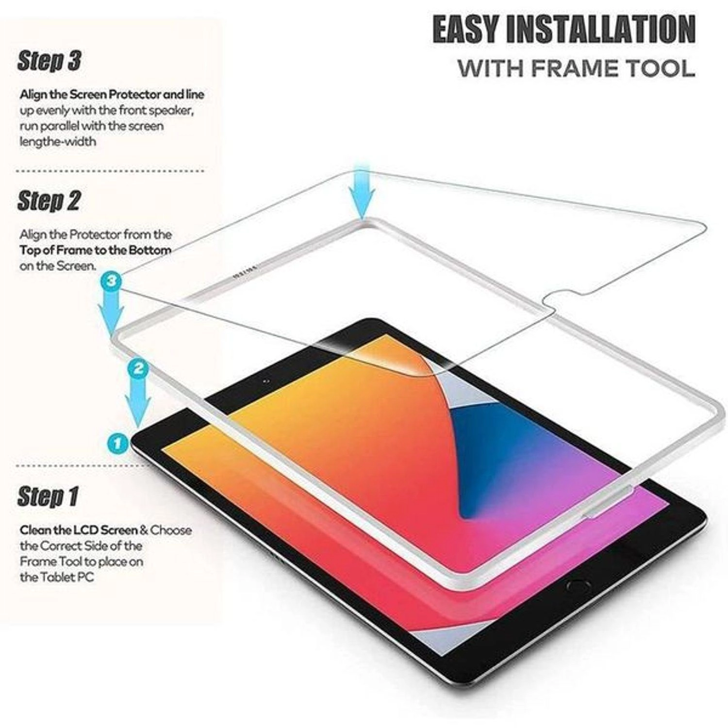 Clear Screen Protector for iPad 9/8/7 10.2