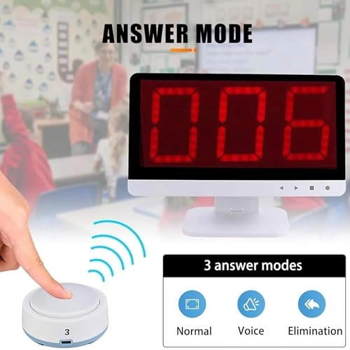 Buzzer Answer Game - Wireless 4 Colors 3 Response Modes