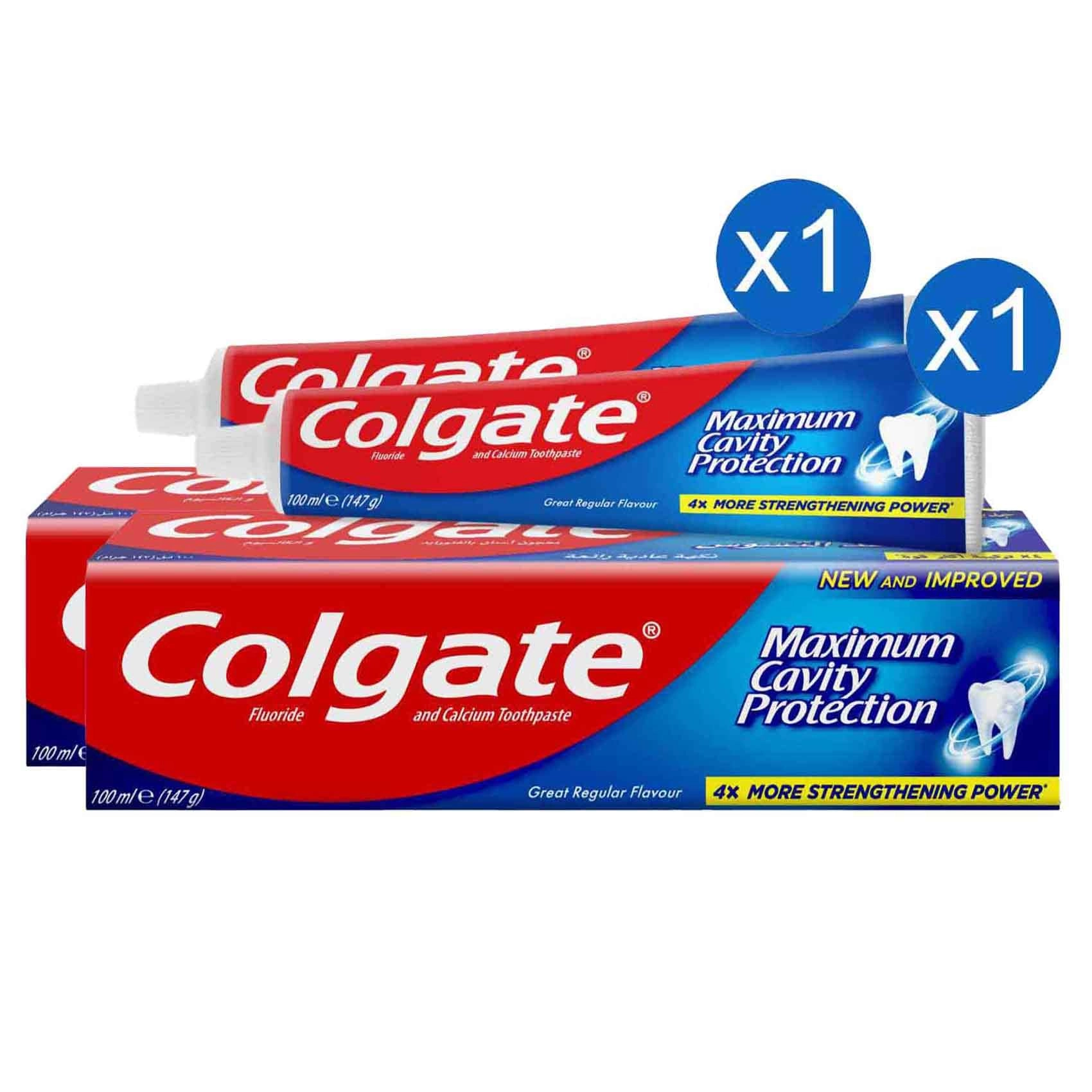Colgate Maximum Cavity Protection Fluoride and Calcium Toothpaste 100ml