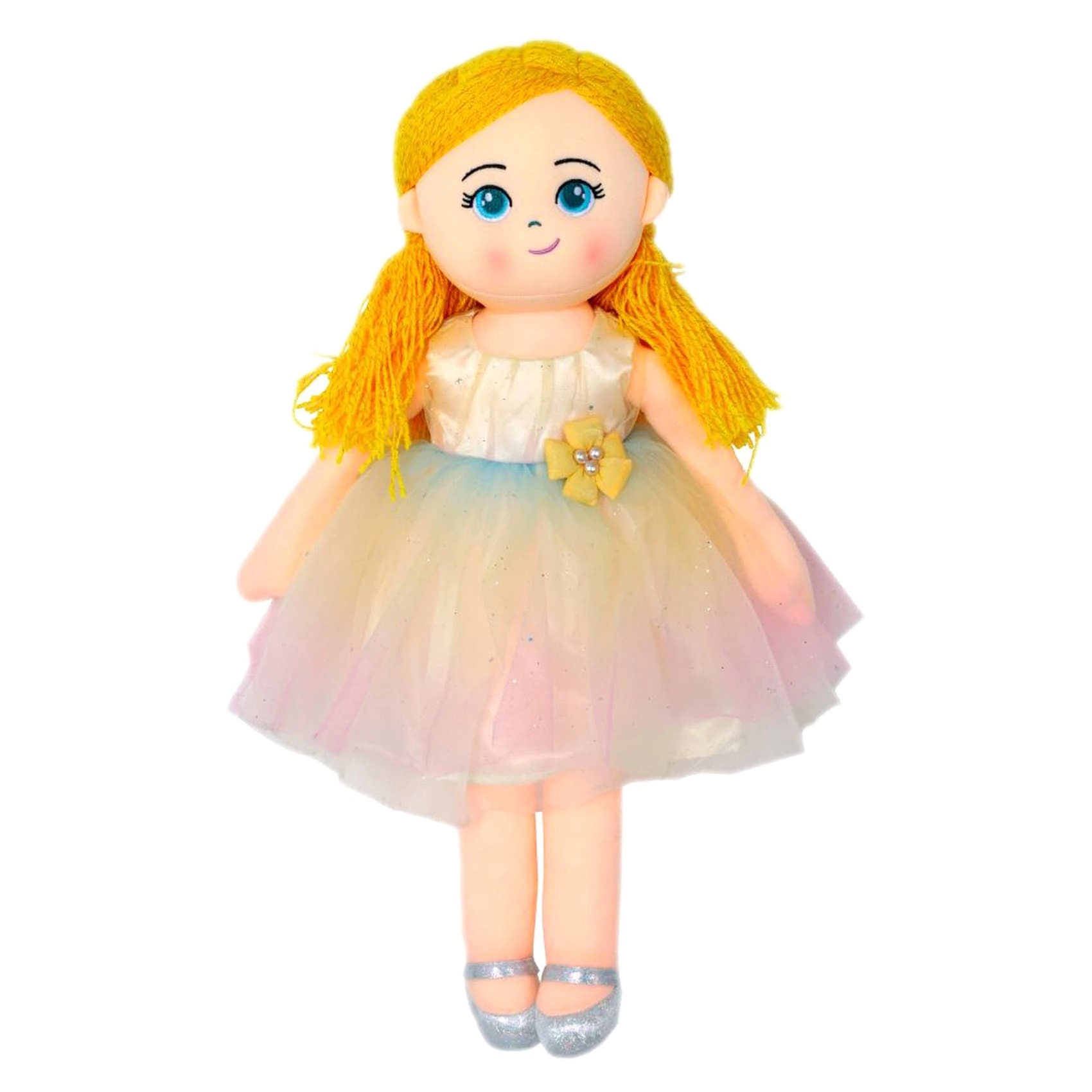 Carrefour Princess Rag Doll - 58cm Soft, cuddly fabric