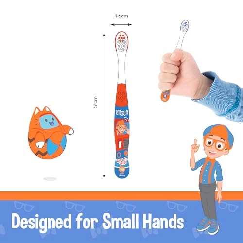 Blippi Kids Toothbrushes - Soft 6-Piece Pack