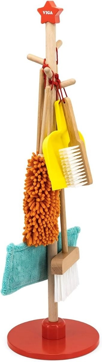 Cleaning Tool Set - Wooden (SW-44567)