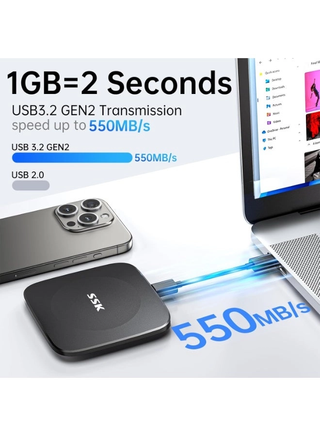 Portable External SSD - 128GB