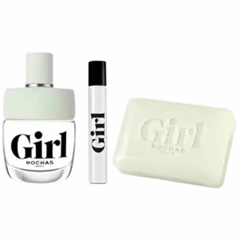Rochas Girl For Women - Eau de Toilette 3 Pieces Set